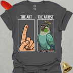 Turquoise Green Cheek Conure The Artist T-Shirt