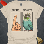 Turquoise Green Cheek Conure The Artist T-Shirt