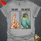 Turquoise Green Cheek Conure The Artist T-Shirt