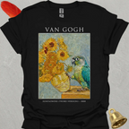Turquoise Green Cheek Conure Van Gogh T-Shirt