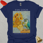 Turquoise Green Cheek Conure Van Gogh T-Shirt