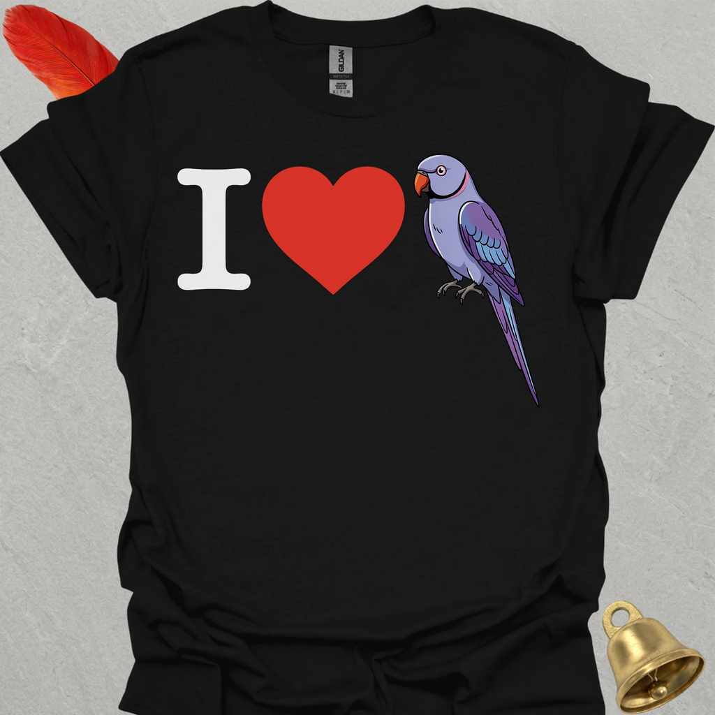 I Love Violet Indian Ringneck T-Shirt