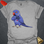 Violet Indian Ringneck I Love Mom T-Shirt