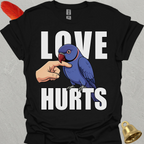 Violet Indian Ringneck Love Hurts T-Shirt
