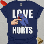 Violet Indian Ringneck Love Hurts T-Shirt