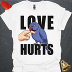 Violet Indian Ringneck Love Hurts T-Shirt