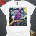 Violet Indian Ringneck Starry Night T-Shirt