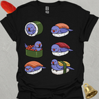 Violet Indian Ringneck Sushi T-Shirt