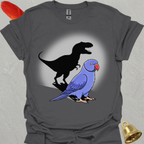 Violet Indian Ringneck T-Rex T-Shirt