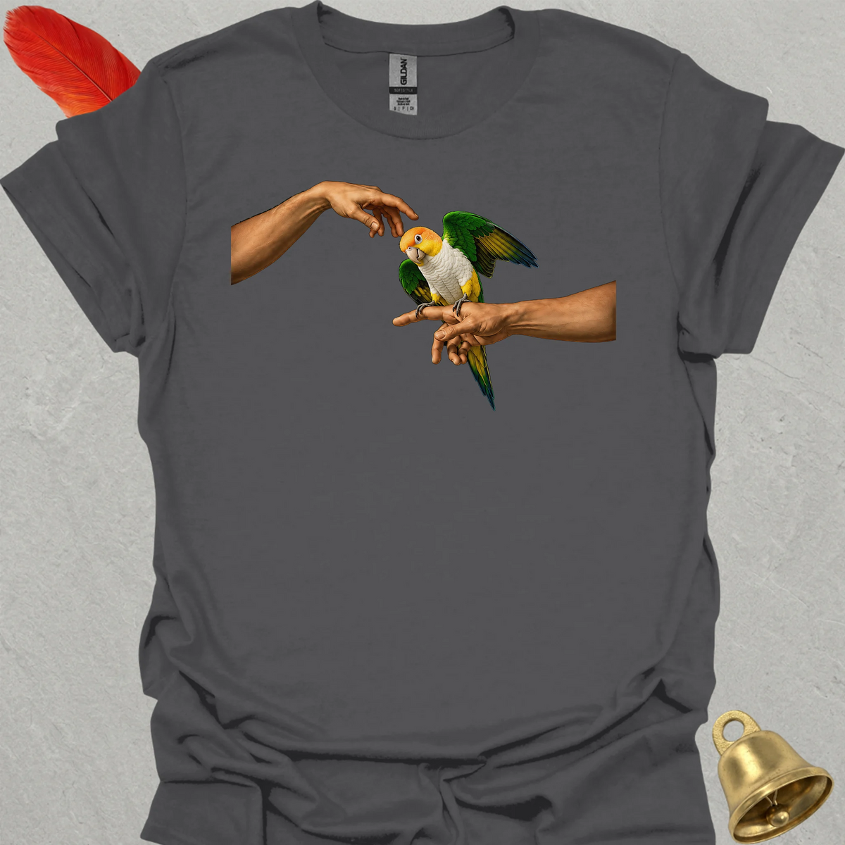 White-Bellied Caique Adam T-Shirt