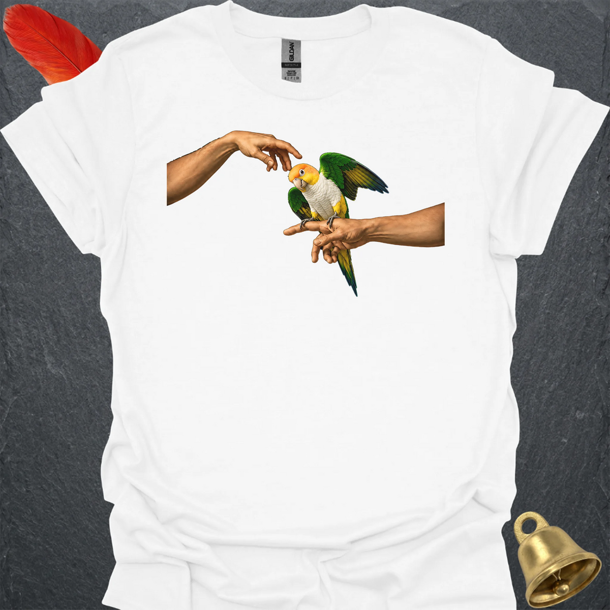 White-Bellied Caique Adam T-Shirt