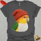 White-Bellied Caique Beanie T-Shirt