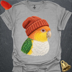 White-Bellied Caique Beanie T-Shirt