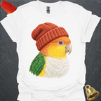 White-Bellied Caique Beanie T-Shirt