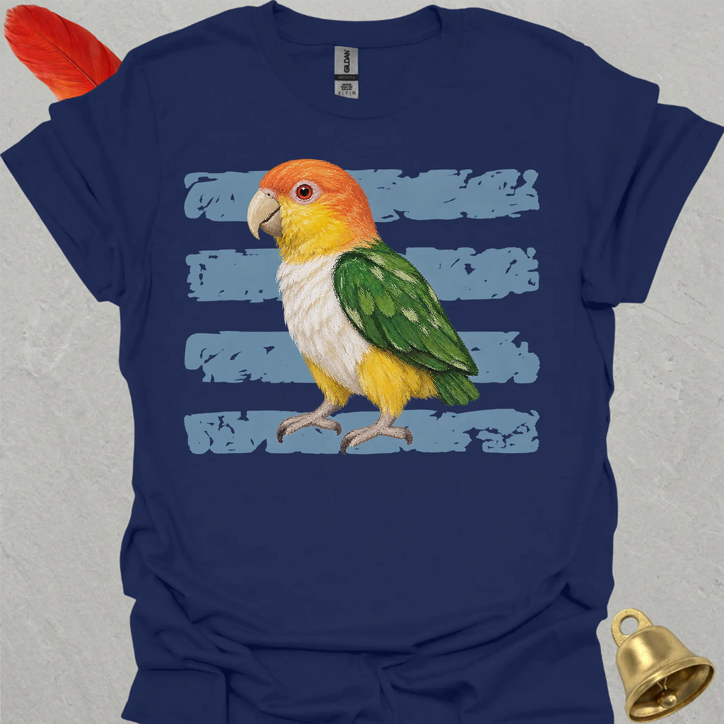White-Bellied Caique Brush T-Shirt