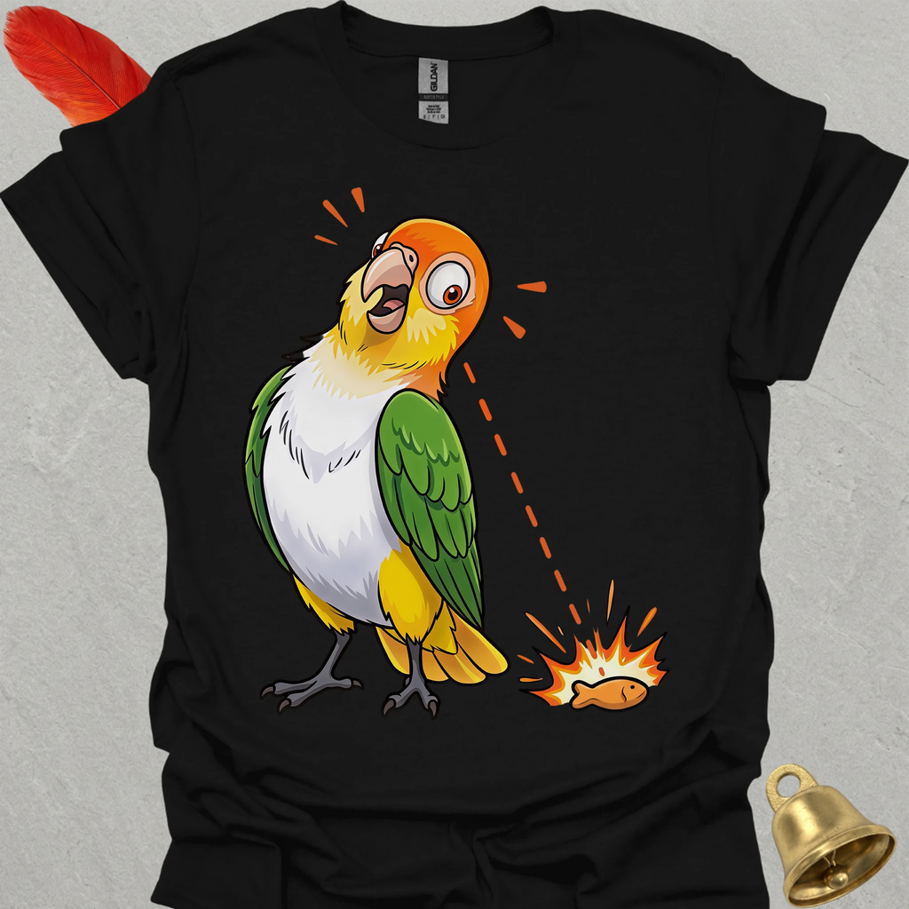 White-Bellied Caique Eye on Prize T-Shirt
