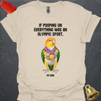 White-Bellied Caique Olympic Pooper T-Shirt