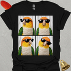 White-Bellied Caique Photobooth T-Shirt