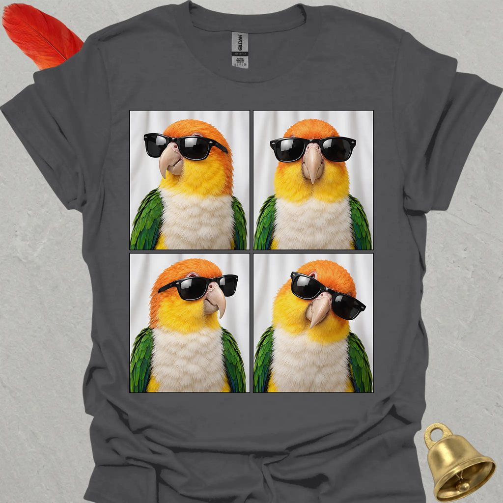 White-Bellied Caique Photobooth T-Shirt