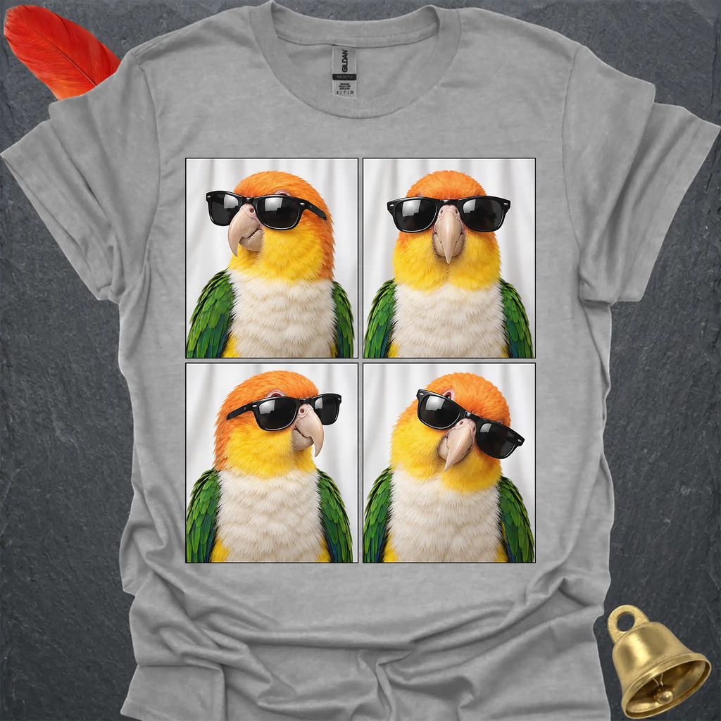 White-Bellied Caique Photobooth T-Shirt