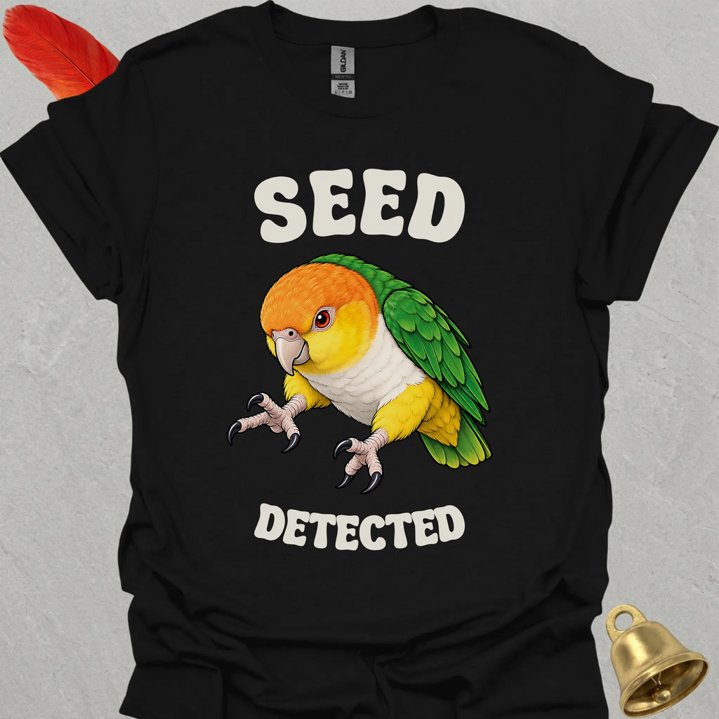 White-Bellied Caique Seed Detected T-Shirt
