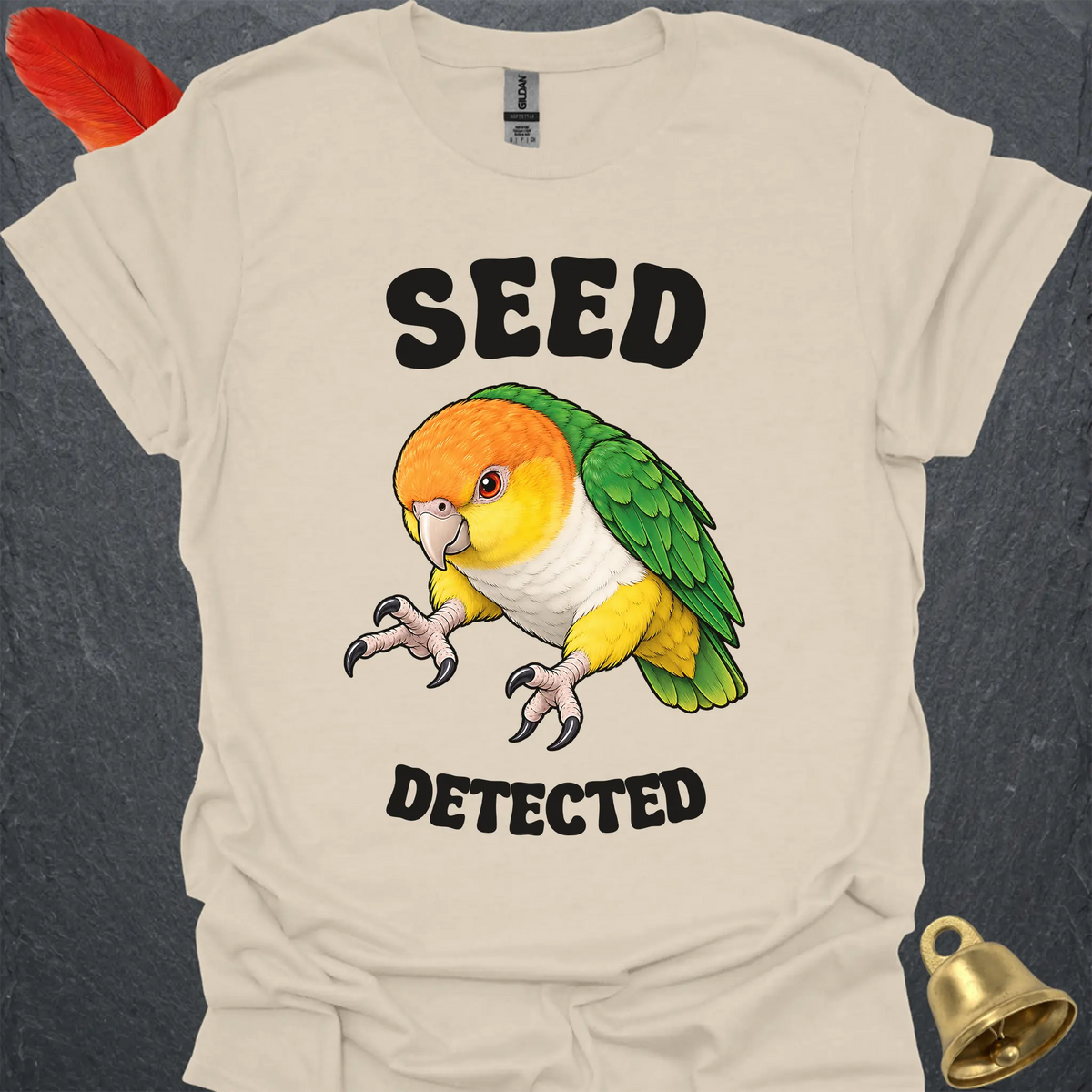 White-Bellied Caique Seed Detected T-Shirt