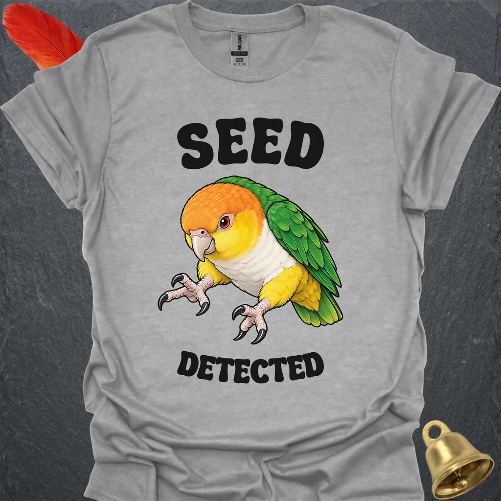 White-Bellied Caique Seed Detected T-Shirt