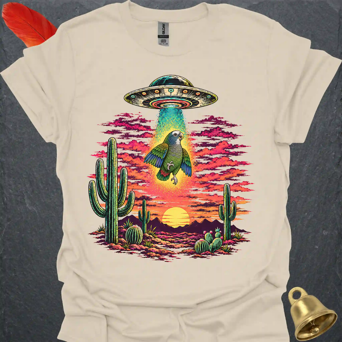 White-capped Pionus Abduction T-Shirt
