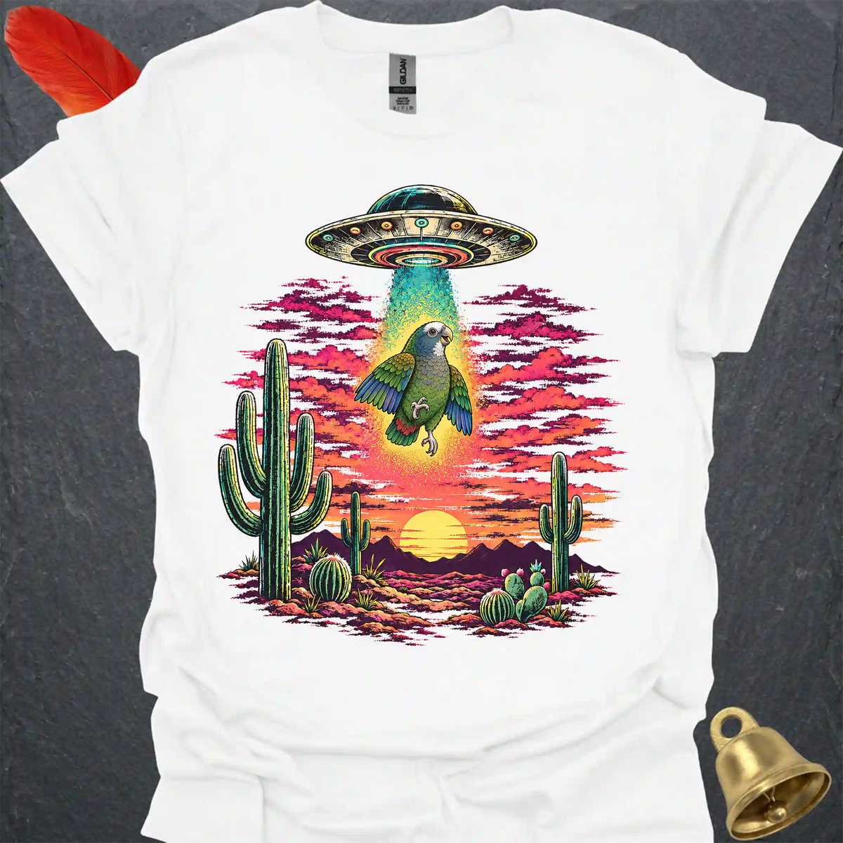 White-capped Pionus Abduction T-Shirt