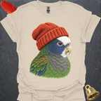 White-Capped Pionus Beanie T-Shirt