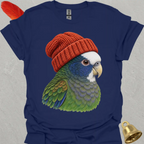 White-Capped Pionus Beanie T-Shirt