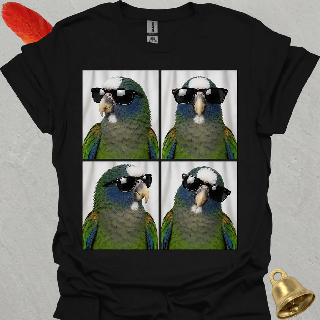 White-capped Pionus Photobooth T-Shirt