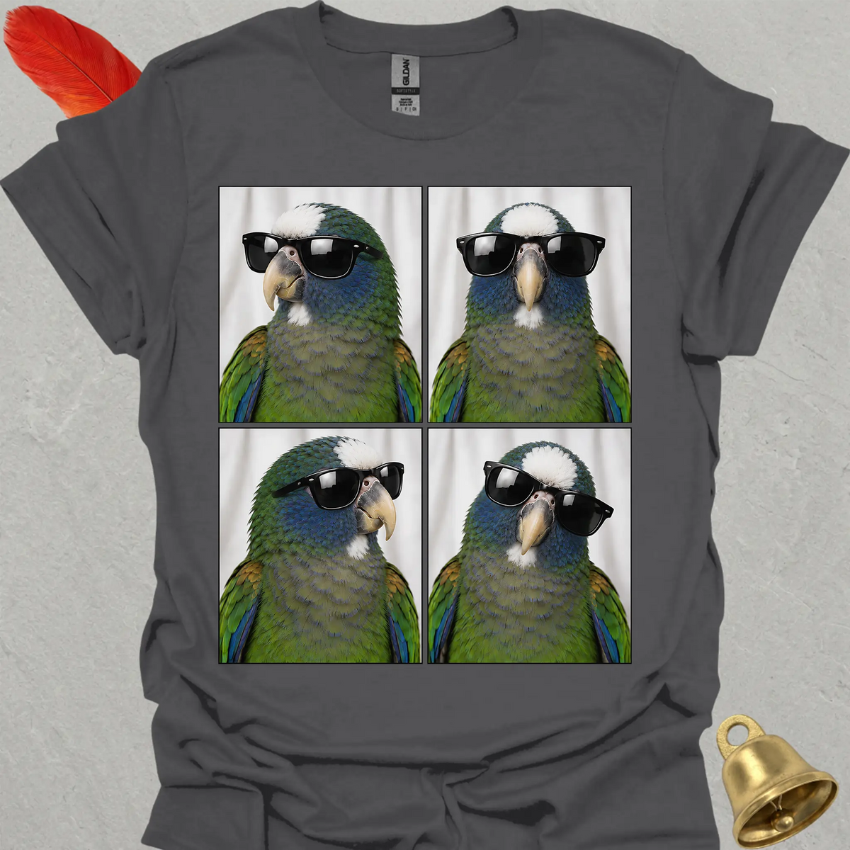White-capped Pionus Photobooth T-Shirt