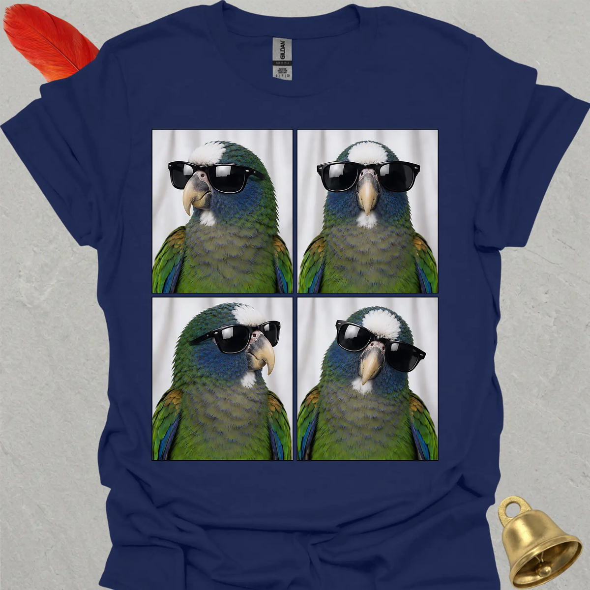 White-capped Pionus Photobooth T-Shirt