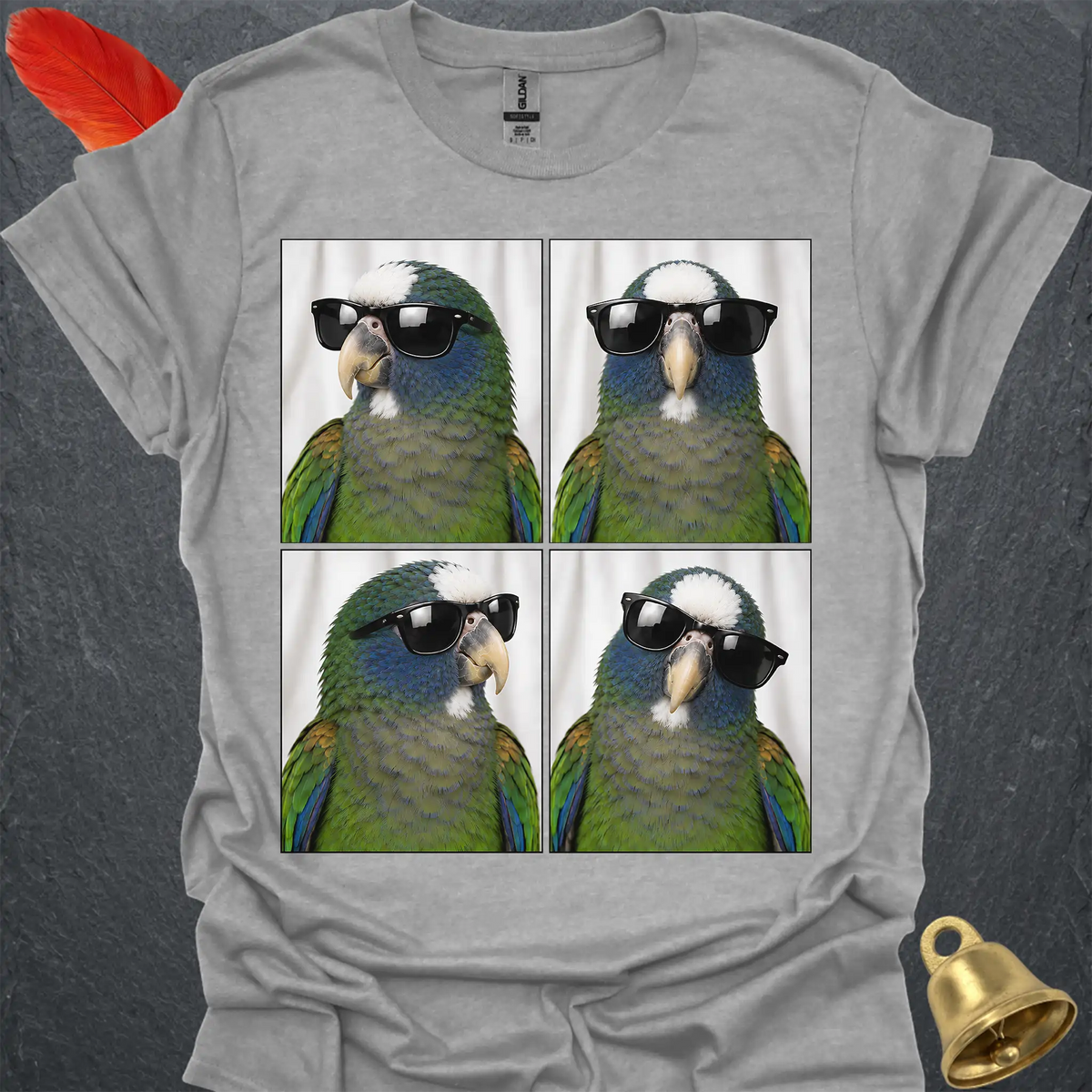 White-capped Pionus Photobooth T-Shirt