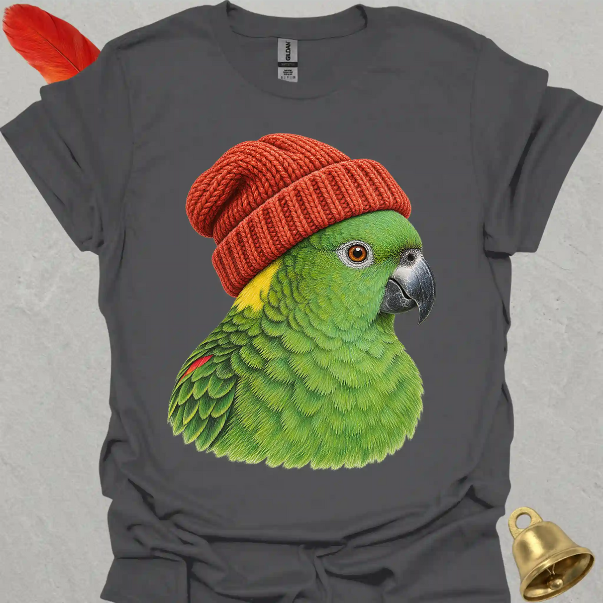 Yellow-Naped Amazon Beanie T-Shirt