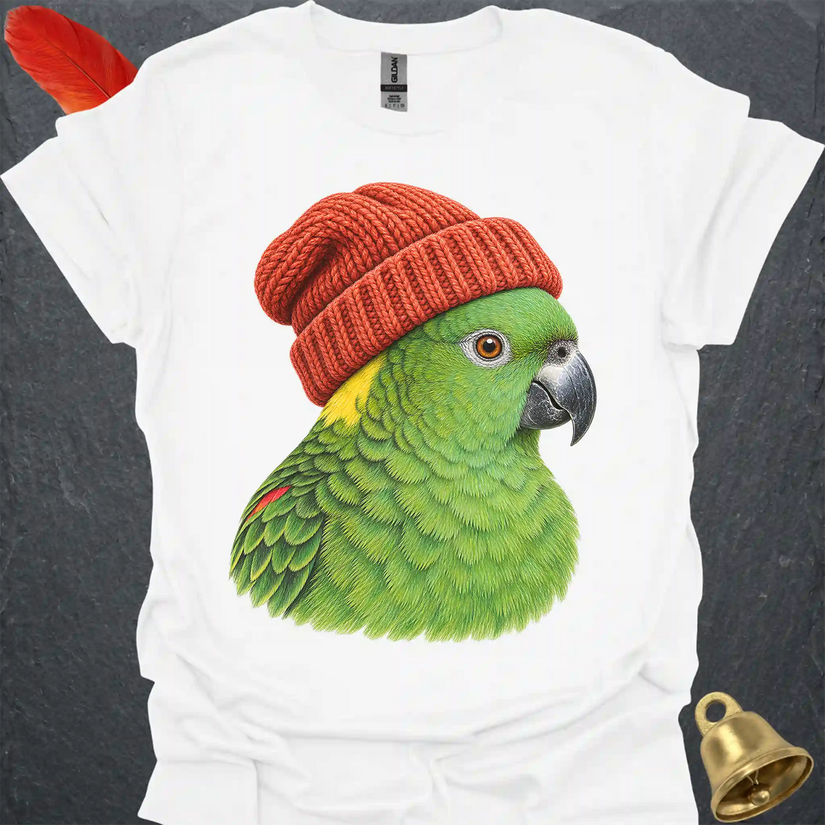 Yellow-Naped Amazon Beanie T-Shirt
