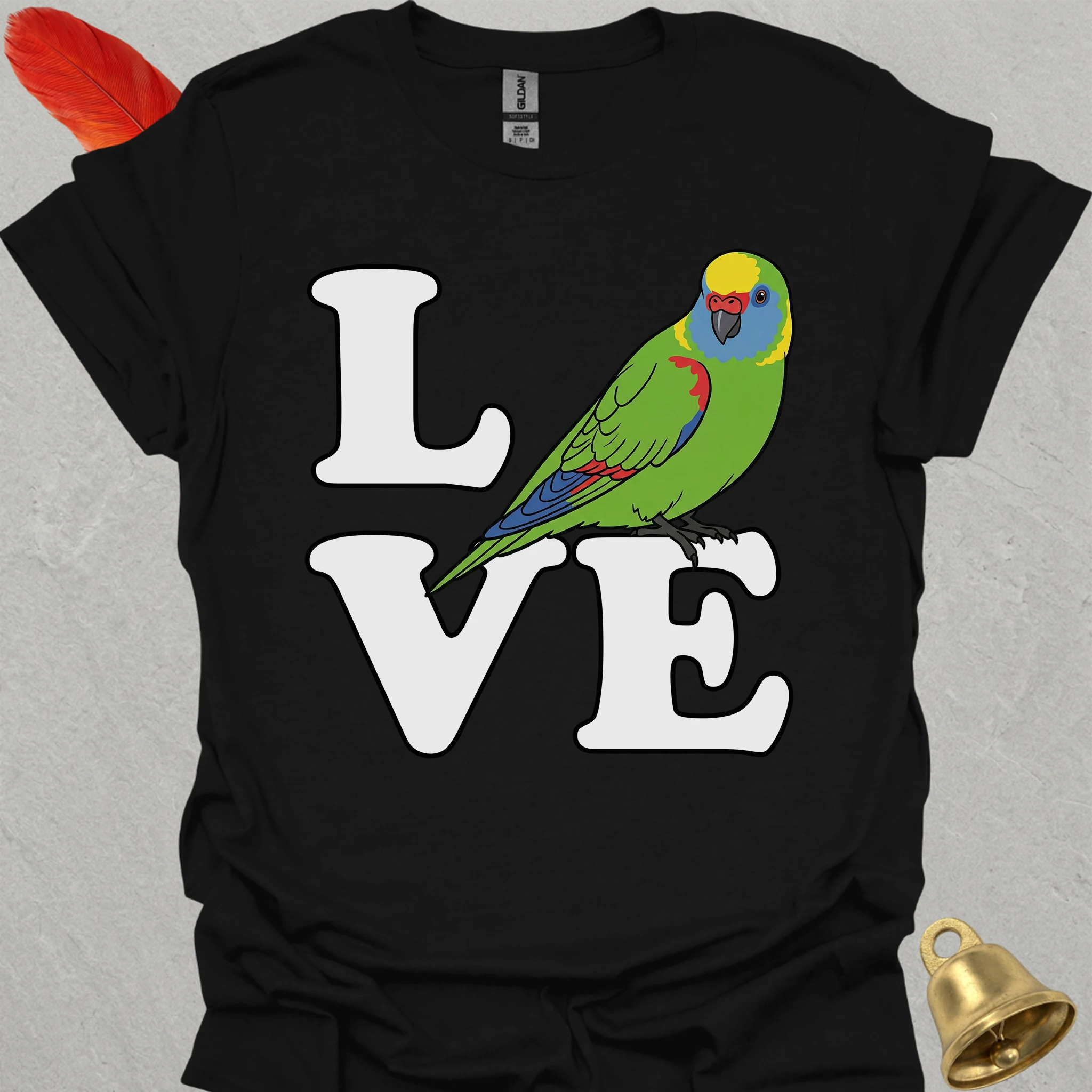 Yellow-Naped Amazon Bird Love T-Shirt