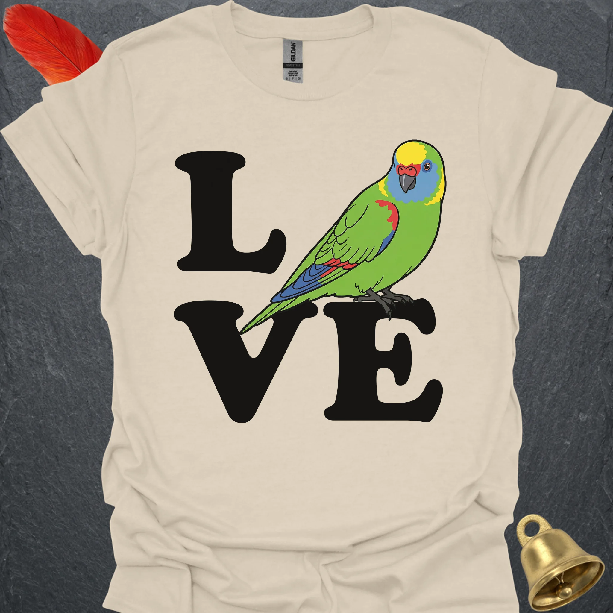 Yellow-Naped Amazon Bird Love T-Shirt
