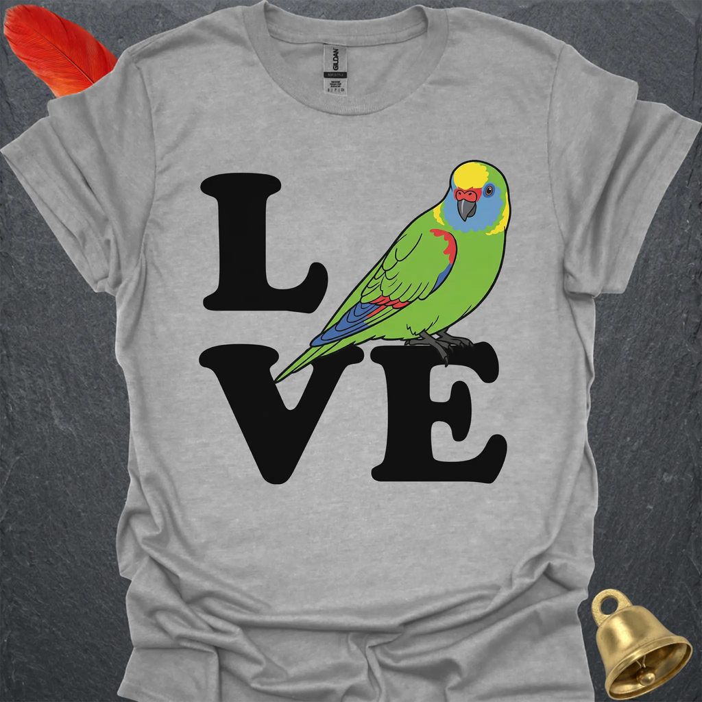 Yellow-Naped Amazon Bird Love T-Shirt