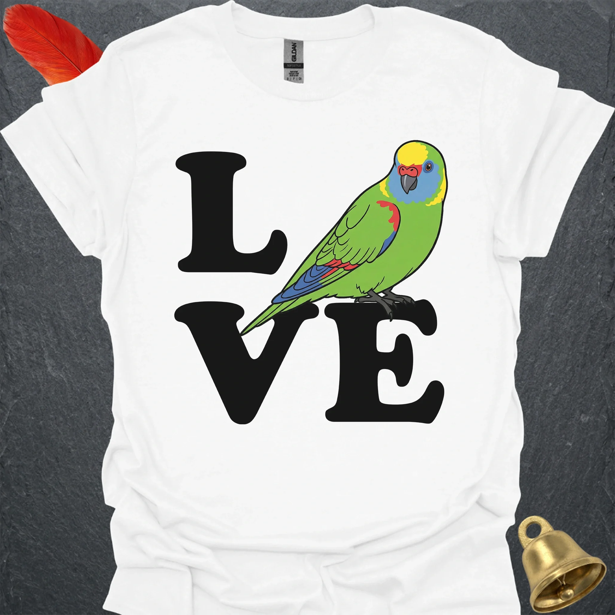 Yellow-Naped Amazon Bird Love T-Shirt