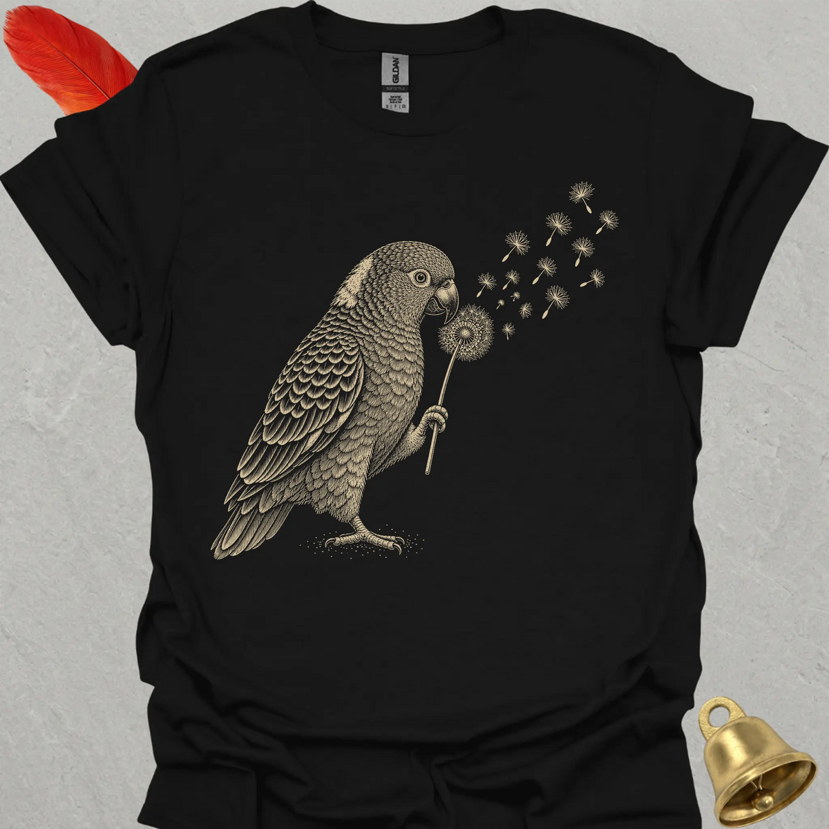 Yellow-Naped Amazon Blowing Wishes T-Shirt