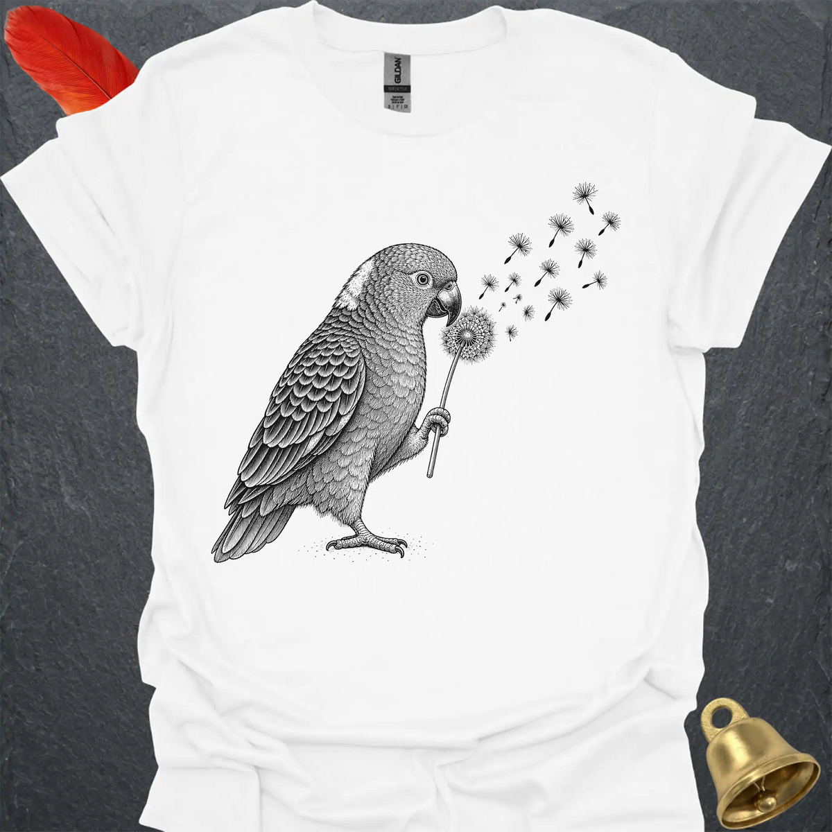 Yellow-Naped Amazon Blowing Wishes T-Shirt