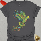 Yellow-Naped Amazon Flying Flower T-Shirt
