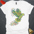 Yellow-Naped Amazon Flying Flower T-Shirt