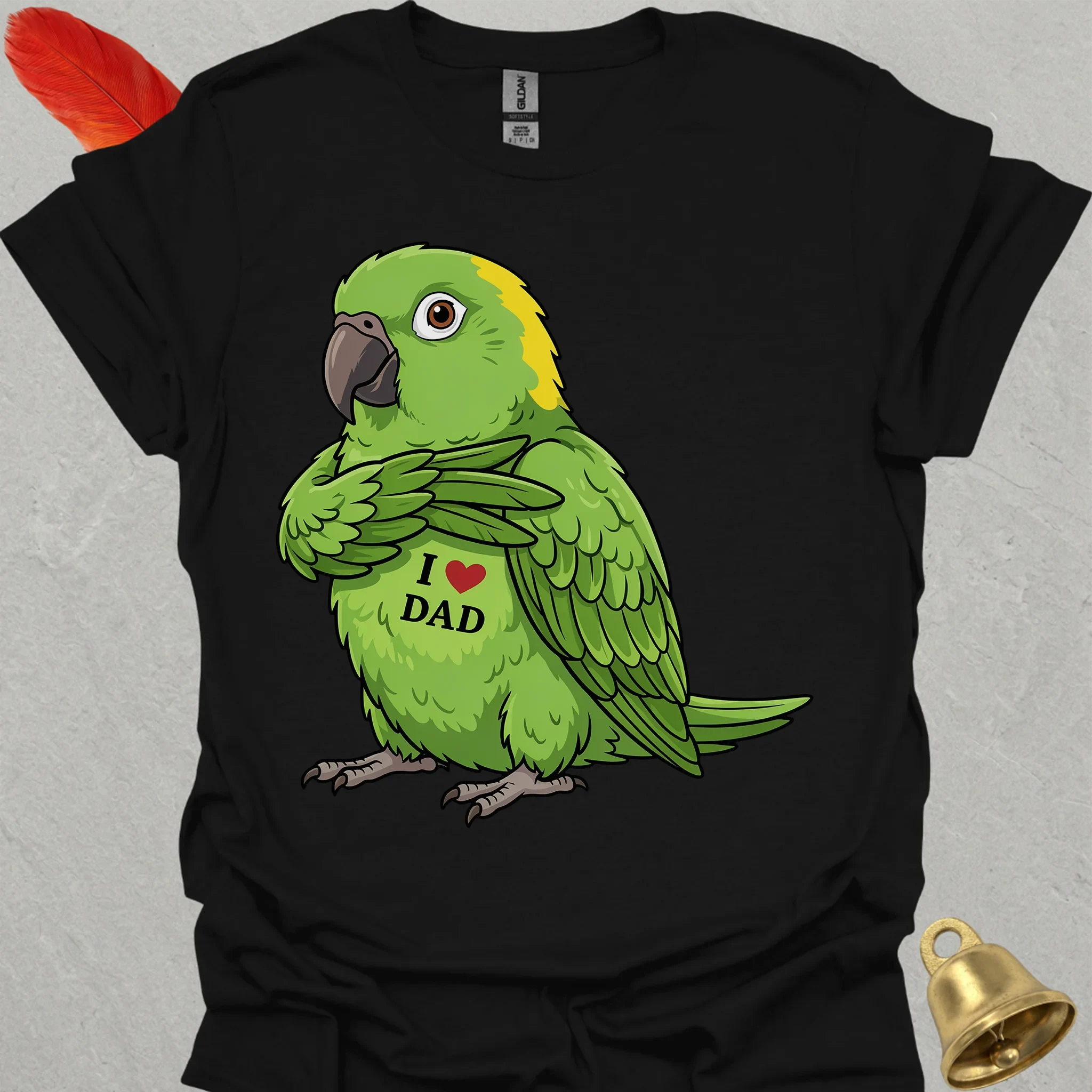 Yellow-Naped Amazon I Love Dad T-Shirt