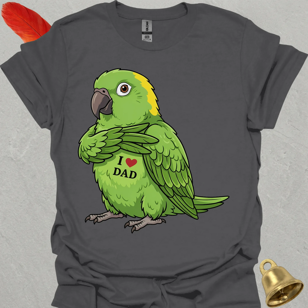 Yellow-Naped Amazon I Love Dad T-Shirt