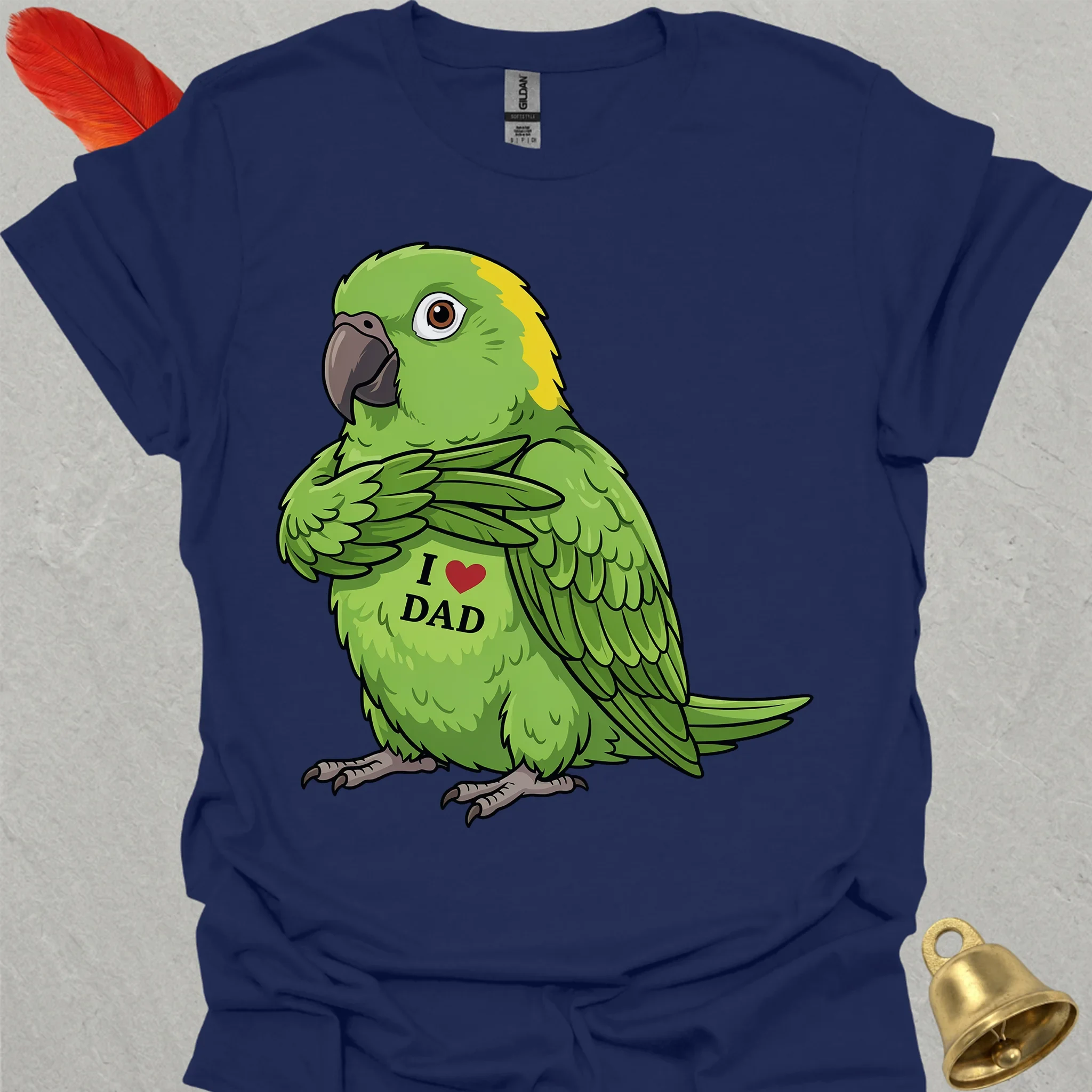 Yellow-Naped Amazon I Love Dad T-Shirt