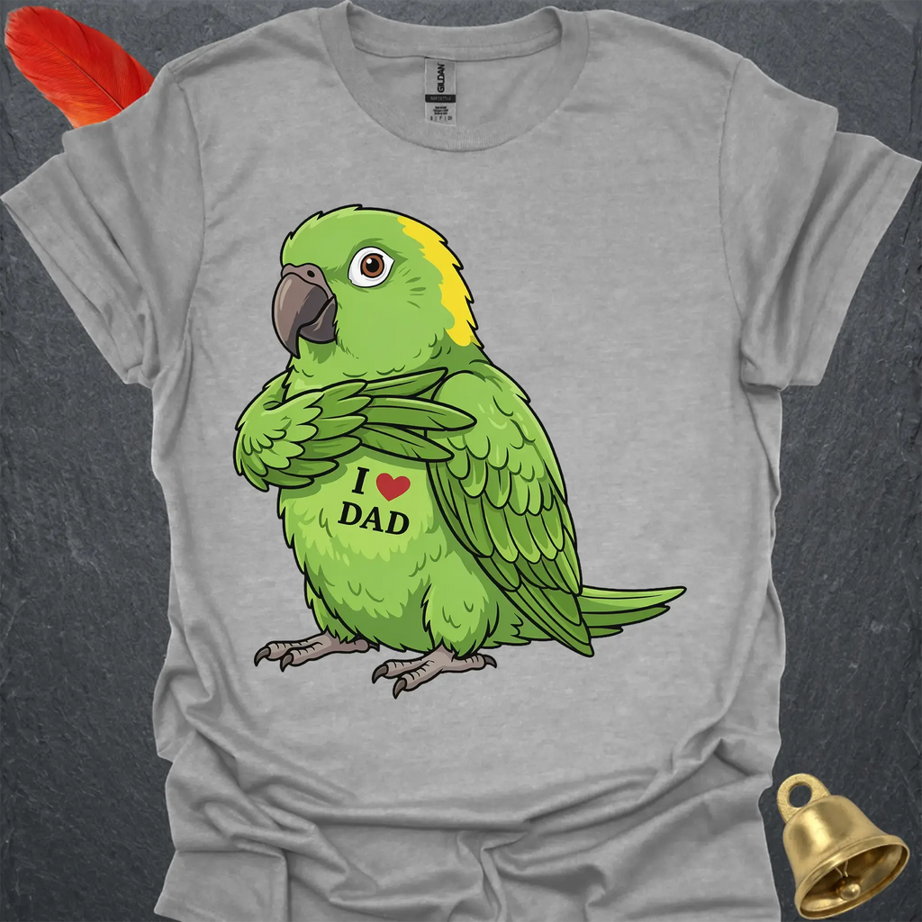 Yellow-Naped Amazon I Love Dad T-Shirt