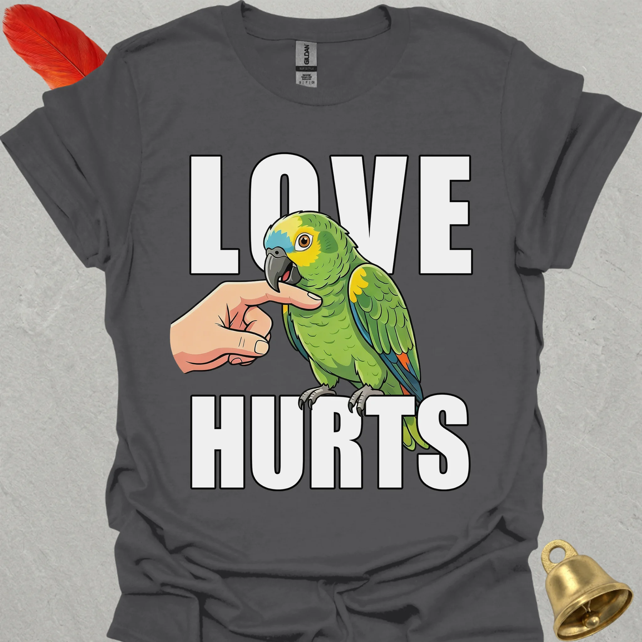 Yellow-Naped Amazon Love Hurts T-Shirt